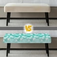 thumbnail image 5 of Jiueut Heart Pattern Dining Bench Cover, Stain Resistant Chair Seat Protector Cover Anti Dust Rectangle Bench Cushion Home Decor Accessorie for Dining Room Living Room Kitchen, 5 of 7