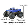 thumbnail image 6 of New Bright (1:10) Bigfoot Battery Remote Control Blue Monster Truck with Lights, Sounds, 61086UEP Child, 6 of 10