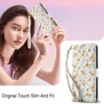 thumbnail image 5 of Decase for iPhone 14 Pro Max Wallet Case with Card Holder,Fashion PU Leather Phone Case,Flip Flower Pattern Cover,Shockproof TPU Inner Shell,C, 5 of 8