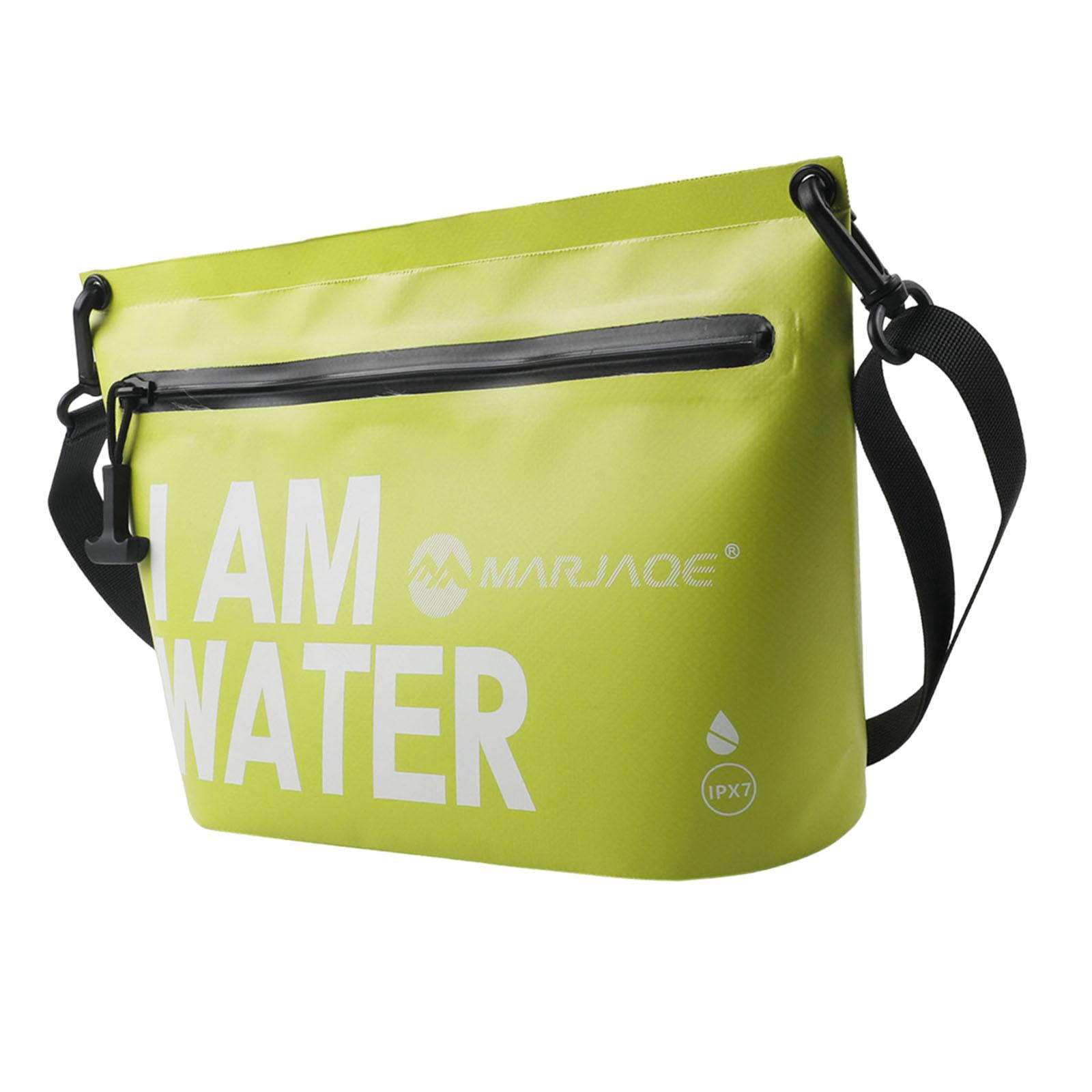 QccHieUs Waterproof Dry Bag Handbag Handle Bag with Adjustable Waist Strap Tote Pouch for Green