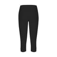 thumbnail image 4 of Jxximdong Leggings for Women High Waisted Cutout Yoga Capris Lightweight Cozy Cropped Pants Solid Soft Pajams Pants Black S Yoga Pants, 4 of 4