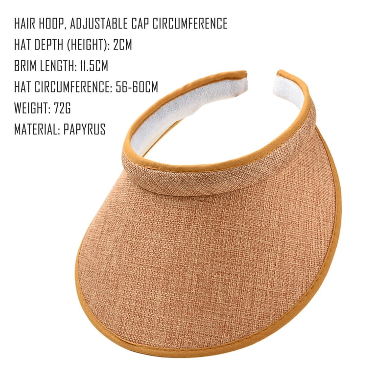 Summer Sun UV Protection Visor Wide Brim Clip on Beach Pool  display picture 3