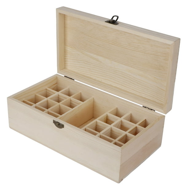 Essential Oil Storage Box, Wooden Multi-Compartment Storage Box