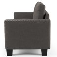 thumbnail image 4 of Furniture of America Contemporary Faux Linen Redford Sofa, Gray, 4 of 7