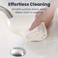 thumbnail image 4 of CITTANEO 24 inch Integrated glossy white ceramic basin, Vessel Bathroom Vanity Sink Without Drain and Faucet, 4 of 8