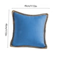 thumbnail image 4 of Linen Pillowcase for Sofa and Bedroom - Elegant Decorative Cover with Comfortable Support, Durable and Easy to Clean for Living Room and Lounge Spaces, 4 of 5