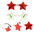 thumbnail image 4 of Shisuyan Decorative Sunglasses Gold Frame Red Lens 2Pairs 5.71X5.55X2.17In, 4 of 8