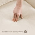 thumbnail image 3 of Carolayne Upholstered Accent Chair Comfy Armchair with Pillows for Living Room, Bedroom, Warm Linen, 3 of 7