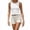 White, variant on Women Shirred Tank Top Ruffle Sleeveless Tanks Slim Fit Frill Smocked Camisole Tops Summer Fashion Streetwear Clothes White, Size XL