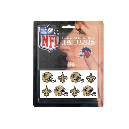 NFL New Orleans Saints Tattoo Set, 8-Piece