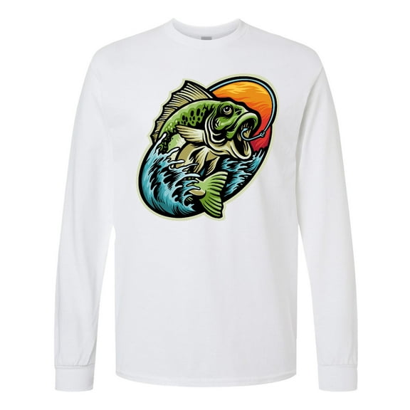 Inktastic Fishing Long Sleeve T-Shirt