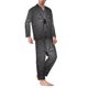 thumbnail image 2 of Balery Black Spider On Web Pijama para Hombre de Dos Piezas con Manga Larga, Conjunto de Dormir y Descanso Suave con Bolsillos-Medium, 2 of 6