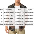 thumbnail image 3 of COSFO Button Up Short Sleeve Shirts for Men Cotton Linen Summer Floral Shirt Beach Vacation Collared Loose Fit Tops, 3 of 6