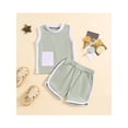 thumbnail image 2 of CIYCuIT 3M-3T Toddler Baby Boys Summer Outfits Patchwork Sleeveless Tank Tops Casual Elastic Waist Shorts 2Pcs Infant Loose Short Pants Sets for Daily Vacation, 2 of 9