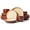 Brown Yellow, variant on Pokini 16-Piece Stoneware Dinnerware Sets, Plates and Bowls Sets for 4, Dish Sets with Double Bowl,Brown Yellow