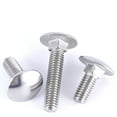 thumbnail image 4 of 2 Pcs 304 Stainless Steel Big Head Carriage Bolt Screws M8x55mm., 4 of 5