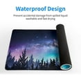 thumbnail image 5 of Extended Gaming Mouse Pad, XL Large Keyboard Mouse Mat Desk Pad, Stitched Edges Mousepad, 3mm Thick Long Non-Slip Rubber Base Mice Pad, 31.5 X 11.8 Inch, Forest Moon Galaxy, 5 of 6