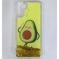 thumbnail image 2 of For Apple iPhone 14 (6.1") Quicksand Glitter Design Colorful Waterfall Liquid Floating Sparkle Bling TPU Rubber Hard Phone Case Cover by Xpression - Avocado, 2 of 8