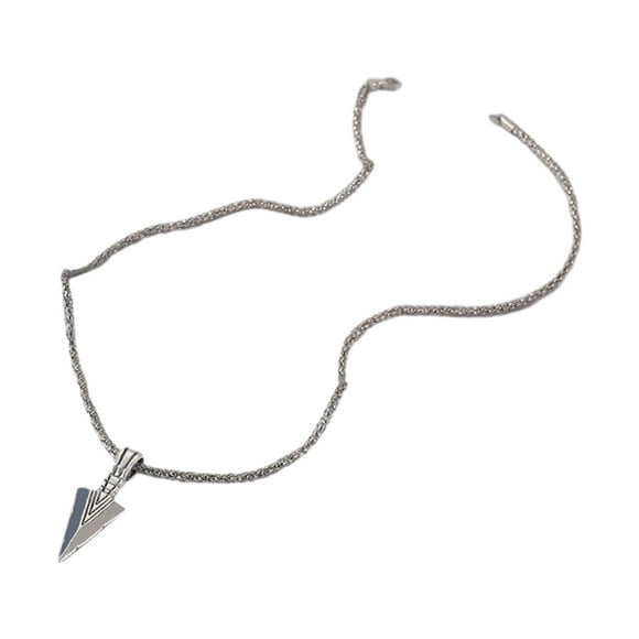 Collar con colgante para hombre, collar con , collar de a la moda, collar de suéter de cadena larga para fiesta , plata