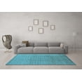 thumbnail image 3 of Ahgly Company Indoor Rectangle Solid Light Blue Modern Area Rugs, 8' x 10', 3 of 4