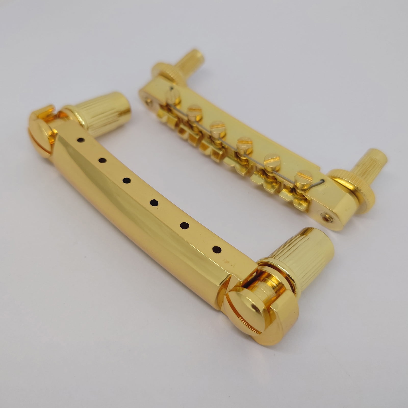Guitar Fixed Saddle Bridge Tailpiece Tune-O-Matic 1 Set Gold for ABR-1 LP LP Electric guitars Replacement parts