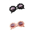 thumbnail image 2 of 2 gafas de sol redondas con protección UV400 para bebés, niños y niñas con dibujos animados Rosa claro + negro, 2 of 6