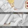 thumbnail image 3 of Yayeee Throw Blanket for Couch Soft Warm 60" x 80" Sofa Chair Bed Decoration, Various Toasts, 3 of 7