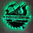 thumbnail image 5 of Craftnamesign Custom Woodworking Tool Metal Sign LED Light, Personalized Carpenter Name Sign, 5 of 5
