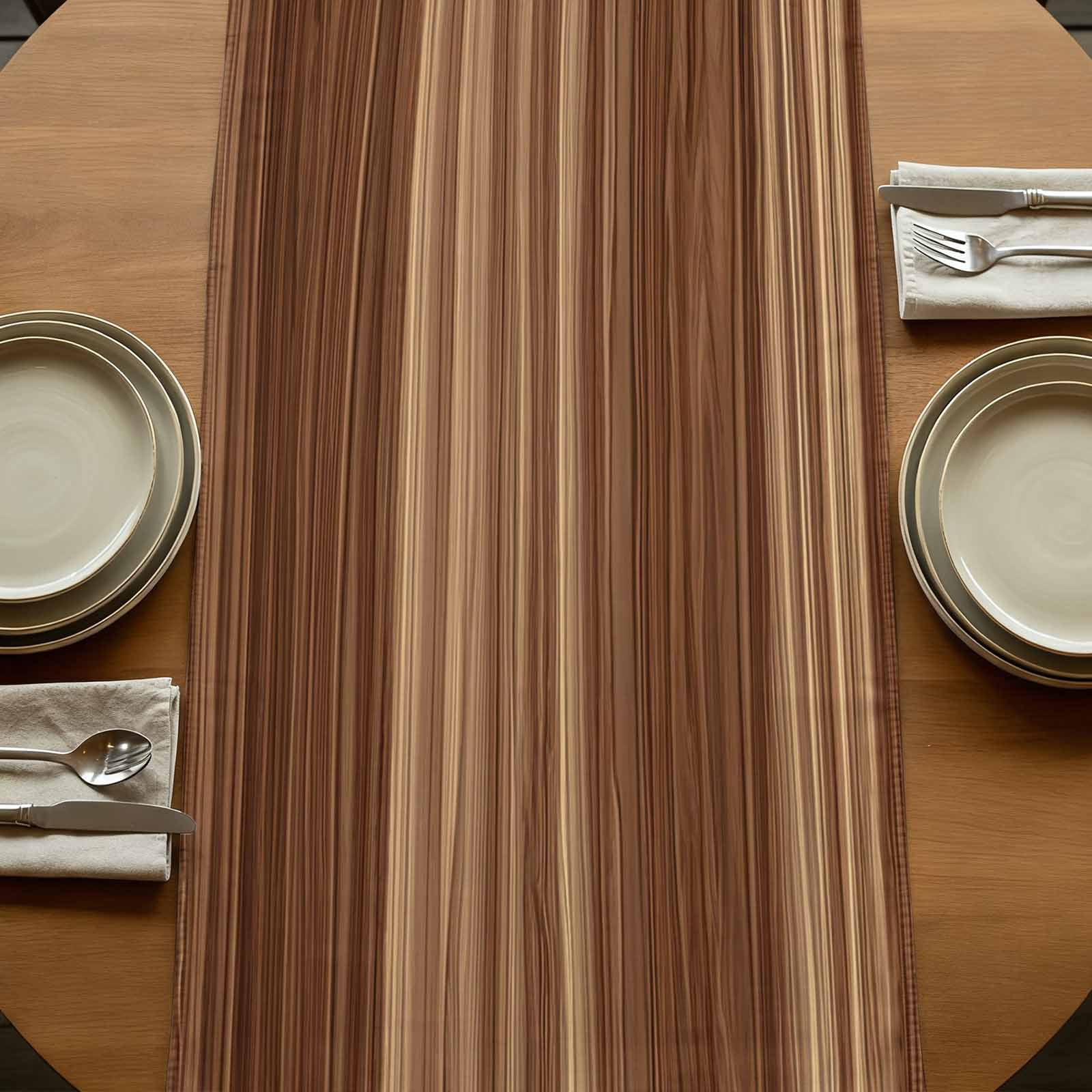 Table Runners 90 Inches Long Dress Scarves, Brown Western Farmhouse Coffee/Dining/Kitchen Table Runner for Living Room, Vintage Farmhouse Wood Barn Door 13x90 Inch