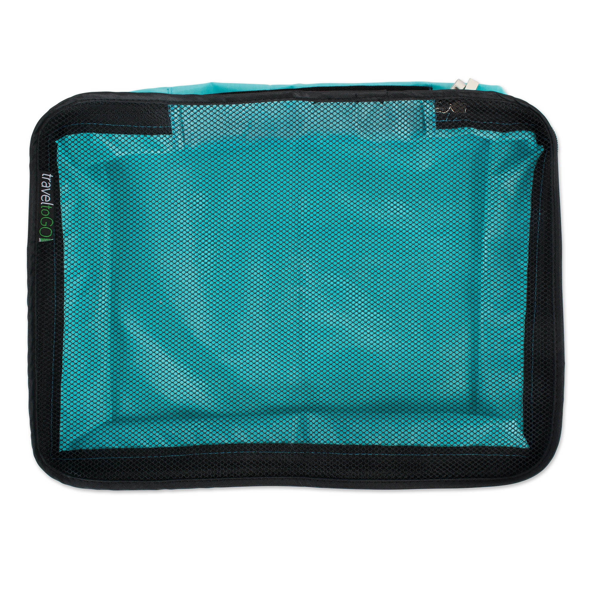 4-Piece Set of Packing Cubes - Lightweight Travel Organizers with Mesh Lid in Assorted Sizes, Blue