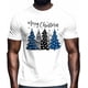 thumbnail image 2 of Camisetas gráficas informales de manga corta con diseño de árbol de Navidad para hombre, 2 of 8