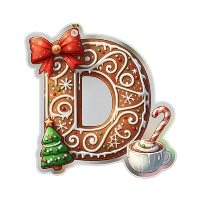 SDNall Christmas Tree Decorations, 26 Letters Christmas Tree Decoration Pendant Christmas Tree Ornaments Personalized Diy Christmas Ornaments Christmas Decoration Xmas Tree Hanging Decor Feature