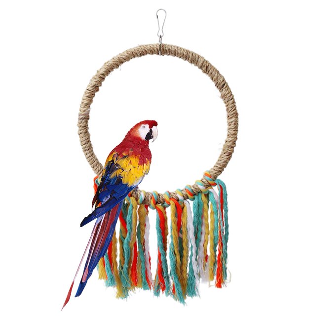 Juguete para pájaros forrajeros, juguetes de jaula para loros de larga duración, juguete para masticar y forrajear, juguete duradero para morder loros, juguetes de jaula coloridos con cuerda