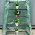 thumbnail image 6 of JingChun 4 Tier Greenhouse Replacement Cover, PE Plant Greenhouse Cover with Roll-Up Zipper Door for Indoor Outdoor Gardening Plants Cold Frost Wind Rain Proof (Frame NOT Included), 6 of 6