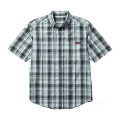 Wolverine Mortar Short Sleeve Shirt Men Onyx Plaid