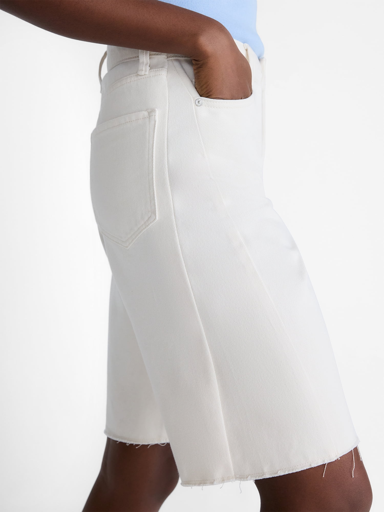 Scoop Women's and Women's Plus Denim Bermuda Shorts, Sizes 0-26W