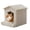 Beige, variant on WINDRACING Foldable Washable Pet House Bed with Orthopedic Cushion, Portable Cat Cave Hideaway for Indoor Cats & Small Dogs, Gray
