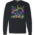 thumbnail image 3 of Inktastic Mardi Gras Masks and Beads Long Sleeve T-Shirt, 3 of 5
