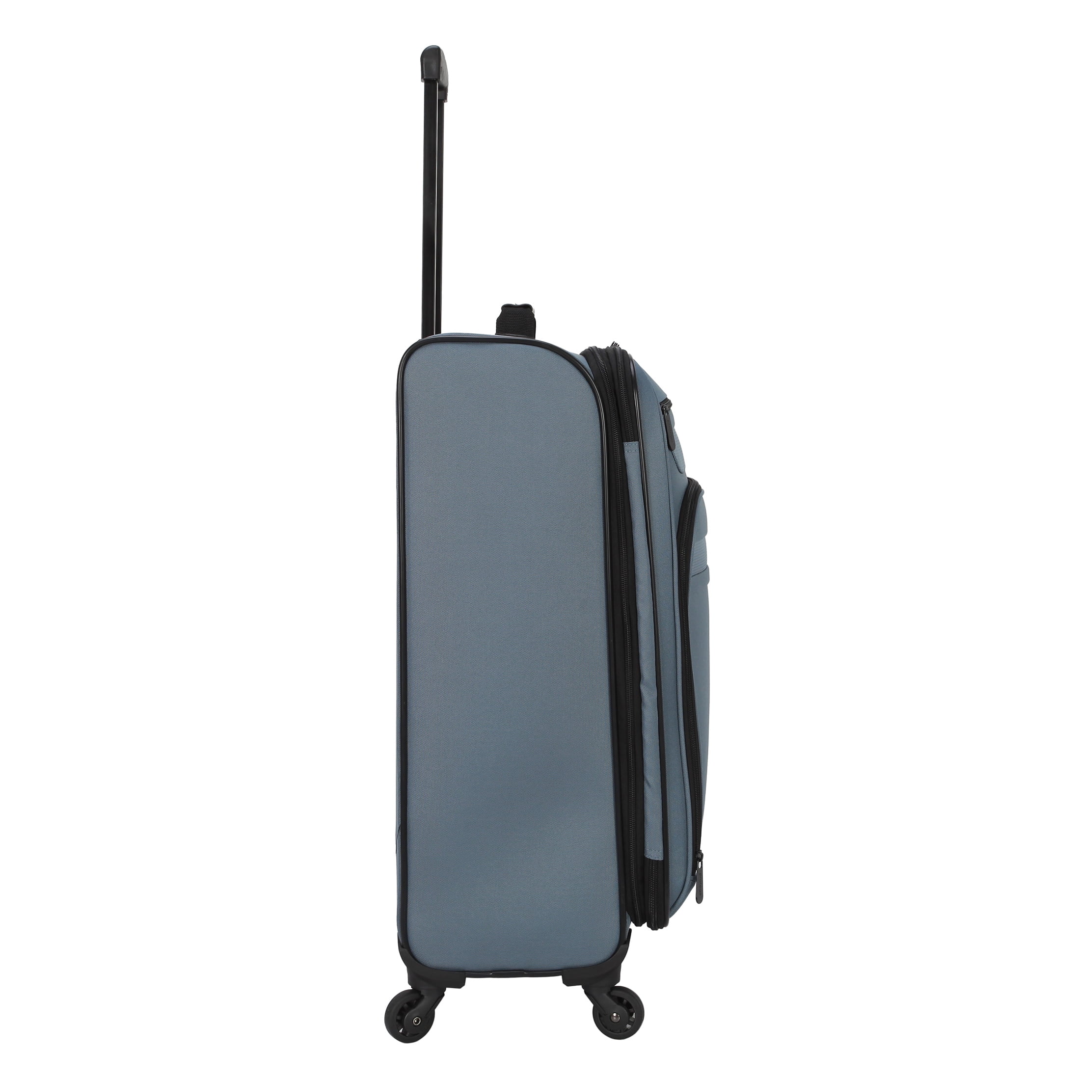 Protege 3-Piece Softside Luggage Travel Set, Includes Medium Checked Luggage, Carry On Duffel and Boarding Tote, Blue