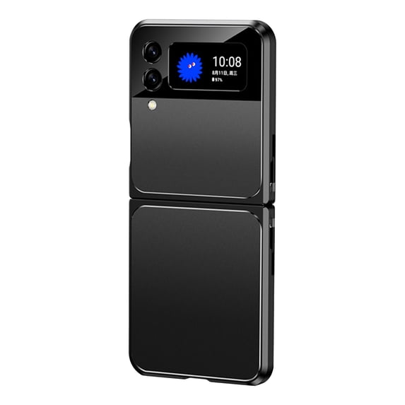 Compatible with Galaxy Z Flip 3 Case, TECH CIRCLE All-Inclusive Magnetic Protection Lightweight Foldable Shockproof Case for Samsung Galaxy Z Flip3 5G 2021, Black