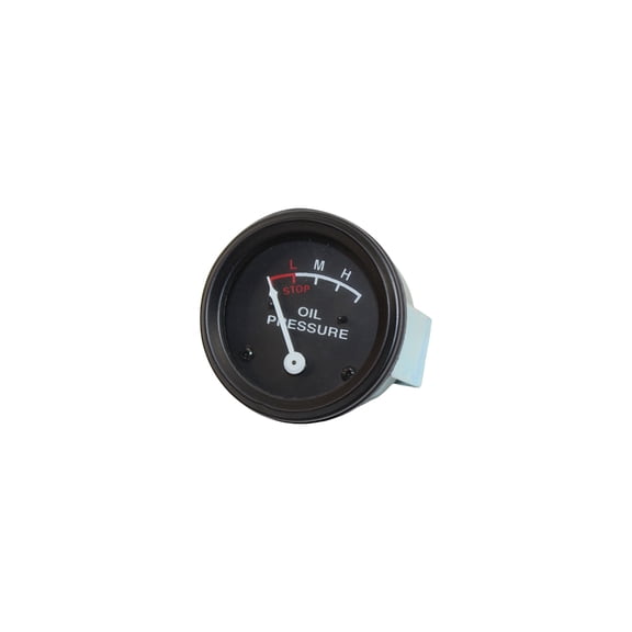 Oil Pressure Gauge (0-25 PSI) - Dash mounted, Black Face Fits John Deere Tractor     AF2752R AF2775R