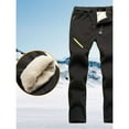 thumbnail image 4 of SBYOJLPB Women's Plus Size Double-layer Detachable Fleece Top Pants Long Pants Black 14(XXXL), 4 of 6