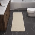 thumbnail image 7 of Ottomanson Plush Shag Bath Rug, Non-Slip Bathroom Mat with Rubber Backing, 24" x 36", Cream, 7 of 7