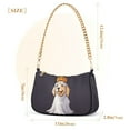 thumbnail image 3 of FORMRS Womens Shoulder Bag with Chain Strap Clutch Purse Cute Tote Handbag, Yellow Halloween Dog, 3 of 7