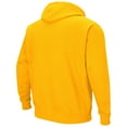 thumbnail image 3 of Men's Colosseum Gold West Virginia Mountaineers Arch & Logo 3.0 Pullover Hoodie, 3 of 3
