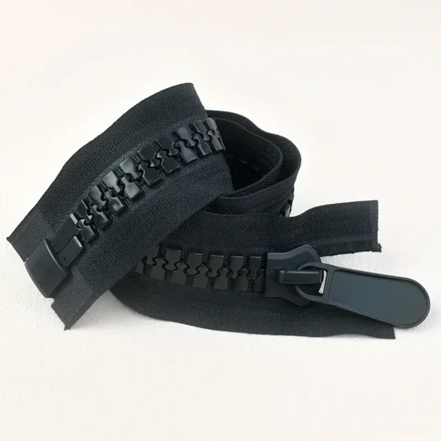 Kit de Réparation de Fermetures Éclair Extra Larges en Résine 70-150cm 20# Double Curseur Ouvert pour Manteau en Duvet Tente Longues Fermetures Éclair Accessoires de Couture DIY