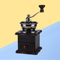 thumbnail image 4 of Manual Coffee Bean Hand Grinder Spice Herbs Vintage Style Wooden Retro Burr Mill Coffee Beans Grinding Machine Grain Mill (Dark Brown), 4 of 8