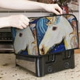thumbnail image 7 of Uemuo Starry White Horse Print Toaster Cover 4 Slice, Small Kitchen Appliance Covers, Toaster Oven Cover with Loop, Bread Machine Cover Dust Cover Protection, 7 of 7