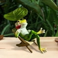 thumbnail image 5 of Miniature Frog Garden Statue Mom Gifts Home Decorations Fairy Garden Accessories Outdoor Garden Frog Decor Art Housewarming Gift for Patio,Yard,Lawn Ornament, 5 of 8