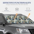thumbnail image 2 of Lsque Hawaiian Style 2 PCS Windshield Sun Shade | CarFoldable Window Covers | Car Accessories Reflect UV for Universal Cars SUV Truck | Large, 2 of 7